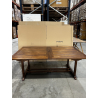 MACABANE - Table rectangulaire double extension 200/300 x 120 cm