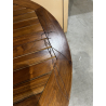 MACABANE - Table ovale extensible 180/240*100 en bois Teck huilé
