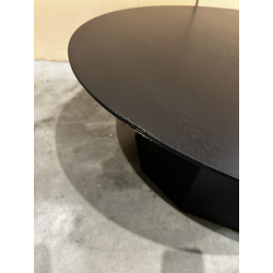 MACABANE - Table basse ronde noire 90x90cm