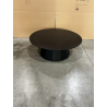 MACABANE - Table basse ronde noire 90x90cm