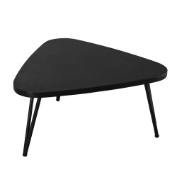 MACABANE - Table basse noire goutte d'eau petit modèle