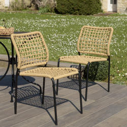 MACABANE - Lot de 2 chaises...