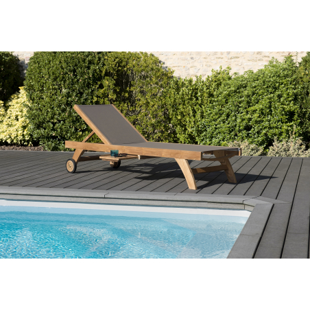 MACABANE - Bain de soleil couleur taupe