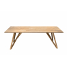 MACABANE - Table à manger 220x100cm teck recyclé pieds teck