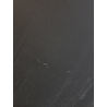 MACABANE - Table à manger ovale noire 240x104cm piètement métal